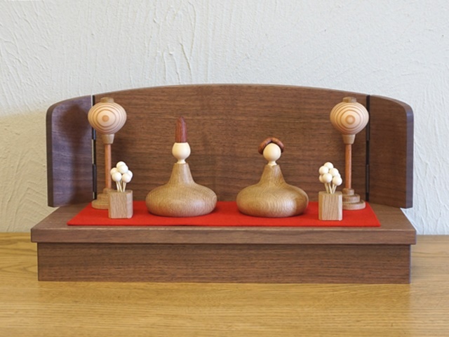 【194-K】三浦木地/ひな人形・ひな1段セット【在庫限り製造終了】