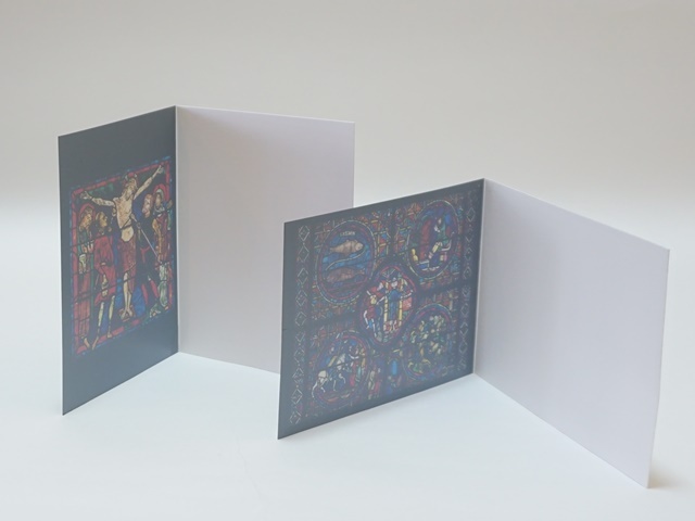 シャルトレ大聖堂ステンドグラスの窓メッセージカード