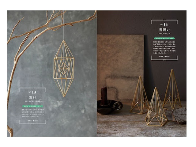 麦わらで作る幾何学模様のモビール　四季を彩る美しいヒンメリ