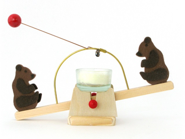 【840-Ａ】WALTER KRAUL ワルタークラウル/くまのロウソクシーソー