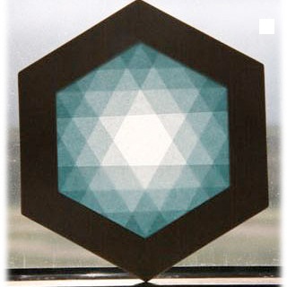 【608-A】六角形枠の手づくりキット/ブルー系