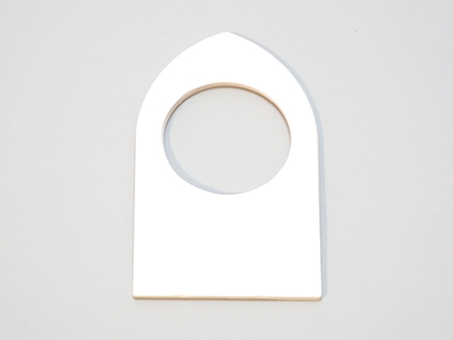 【172-D】ローズウィンドウ用枠/舟形(内径5cm)(2枚1セット)