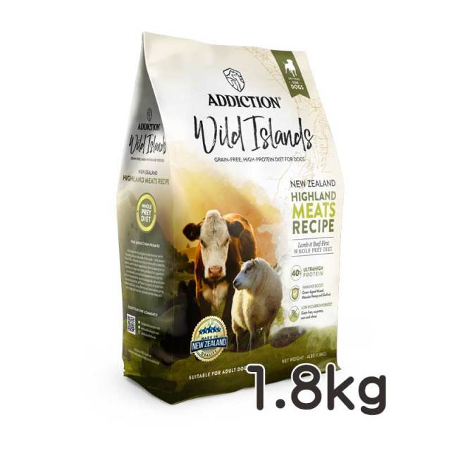 アディクション・ワイルドアイランズ・ドッグフード　ハイランドミーツレシピ　1.8kg