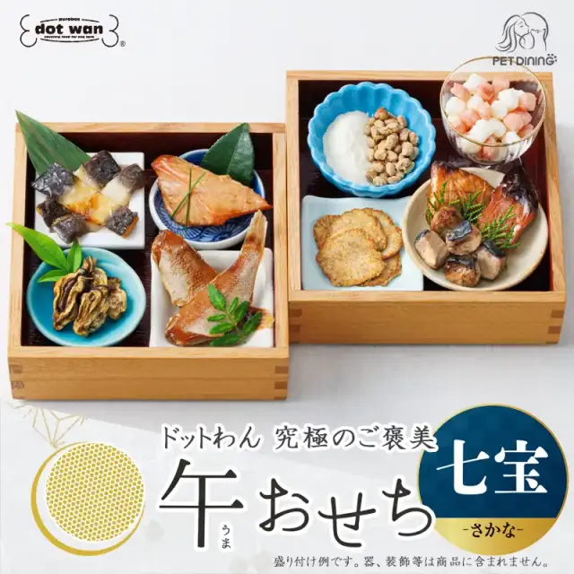 ドットわん　2026年午おせち　七宝さかな