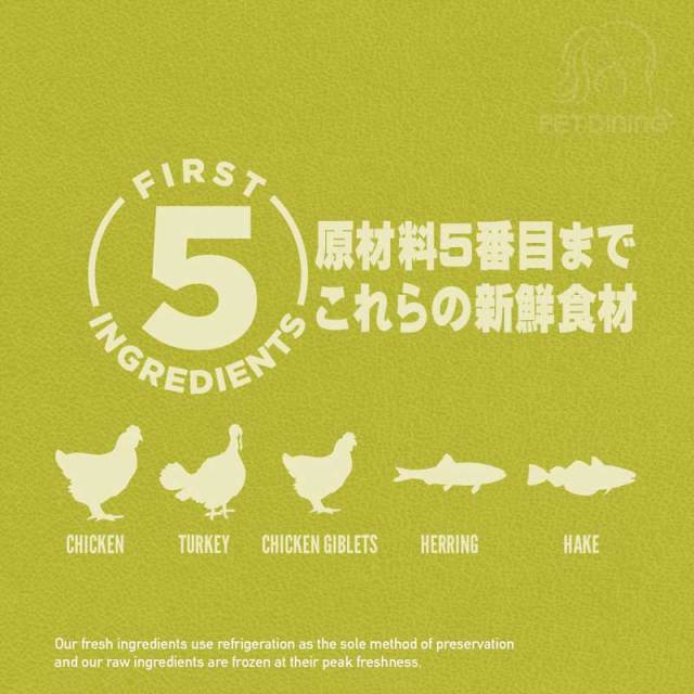 オリジン・ドッグ　シニア　主要5品目