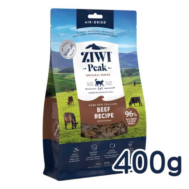 ジウィピーク　エアドライキャットフード　ビーフ　400g