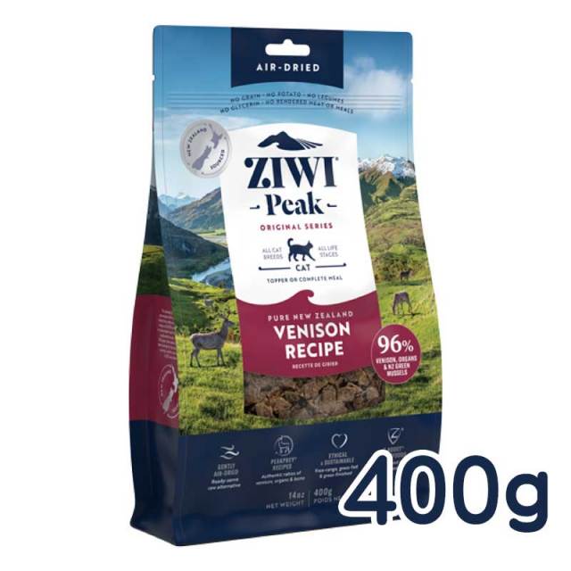 ジウィピーク　エアドライキャットフード　ベニソン　400g