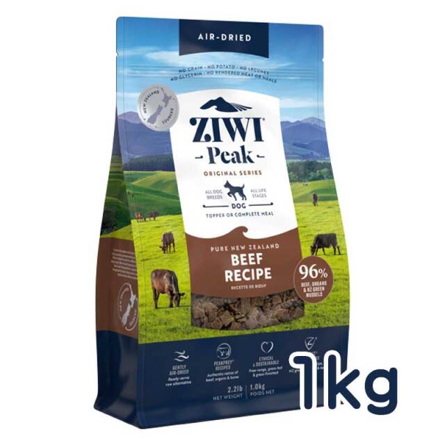ジウィピーク　エアドライ・ドッグフード　グラスフェッドビーフ　1kg