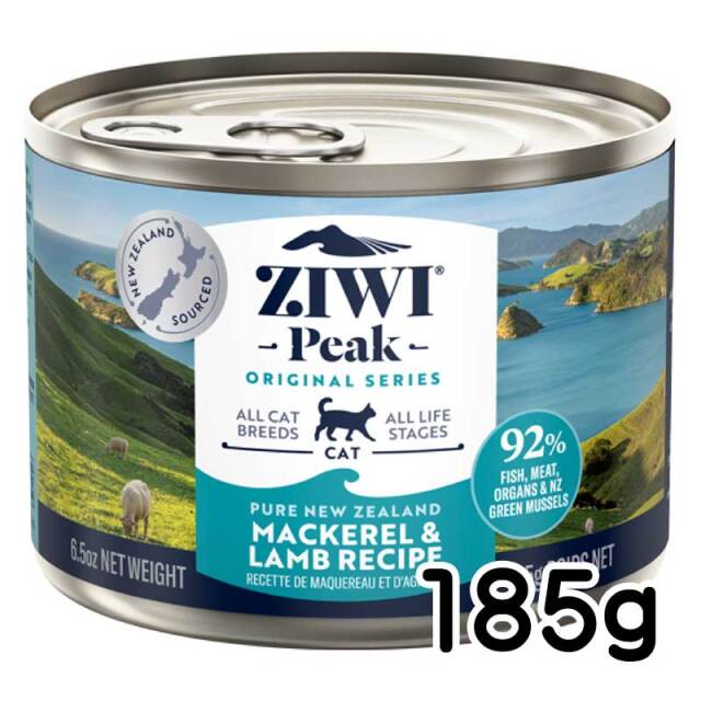 ジウィピーク　キャット缶　マッカロー＆ラム　185g