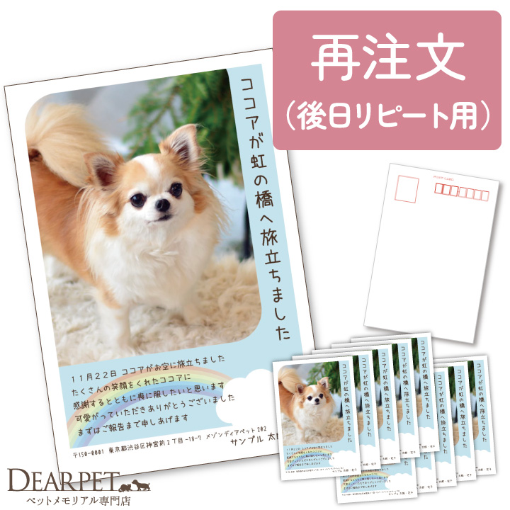 ※リピーター様 追加注文専用※ 生前の感謝の気持ちを伝える喪中はがき 挨拶状 クリスマスカード 10枚セット 【ネコポス対応】