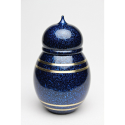 ミニ骨壷 心 碧（あお） 安心の真鍮製 国産 ペット骨壷ミニ骨壷分骨遺骨ペット 骨ペット仏具