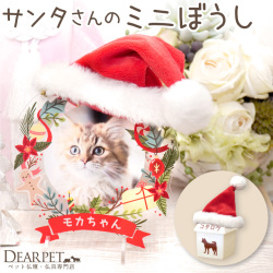 ペット仏具 かわいい お供えに サンタさんのミニぼうし クリスマス 帽子