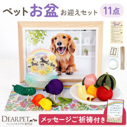 ペット お盆 お迎え お盆セット 2026年 ゆらゆら精霊馬 ちりめん お盆飾り コンパクト 小さい セット ご祈祷 お焚き上げ サービス 初めてでも安心 お供え 