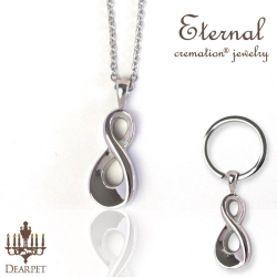 ペット 遺骨ペンダント キーホルダー Eternal エターナル オールステンレス クリメイションジュエリー 【ネコポス対応】
