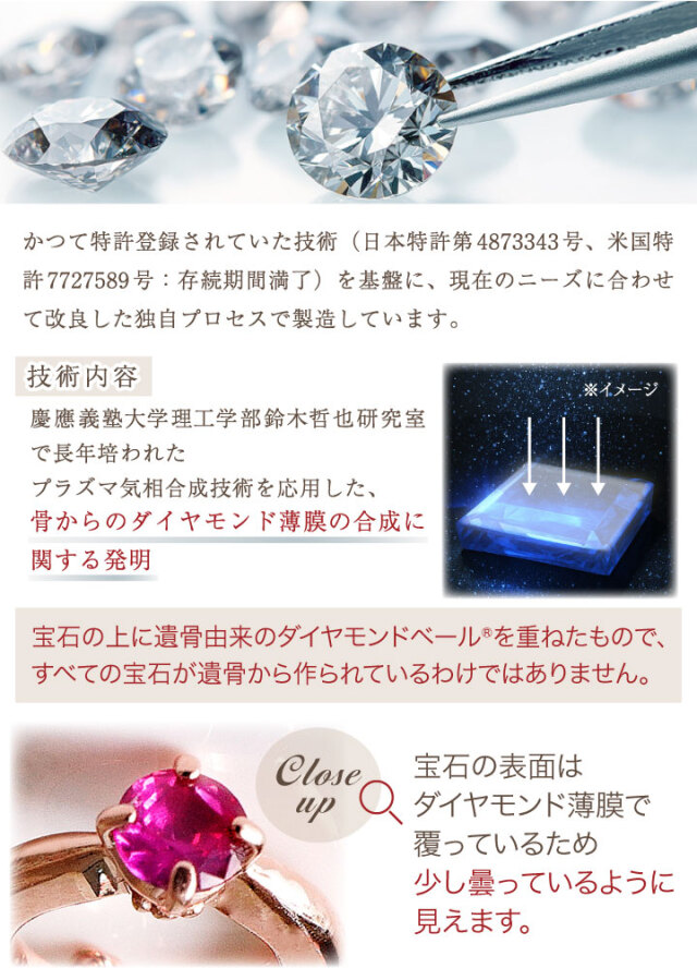 ペット 遺骨 ダイヤモンド ペンダント ABBY メモリアルジュエリー 宝石