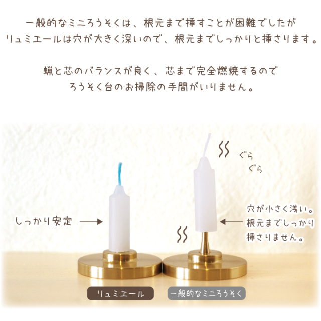 ペット仏具 ロウソク リュミエール - ペット仏壇・仏具・骨壷・位牌の