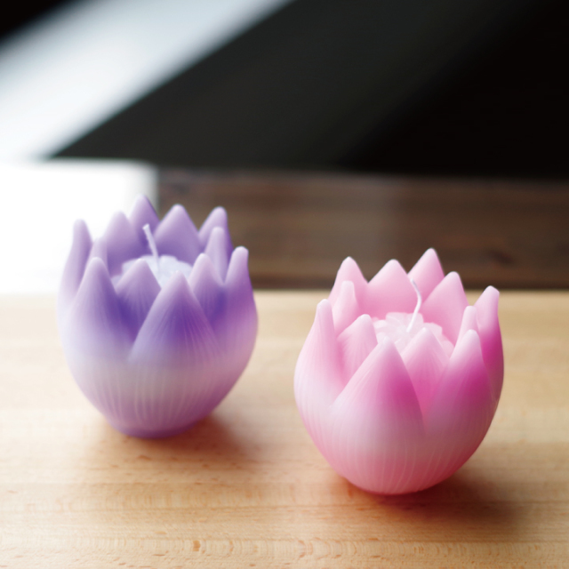キャンドル リリィ Lily 睡蓮 単品 器は付属しません ピンク パープル