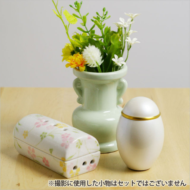 ペット仏具 オリジナル陶器仏具 花立 国内生産品 ペット仏壇 仏具 骨壷 位牌のディアペット