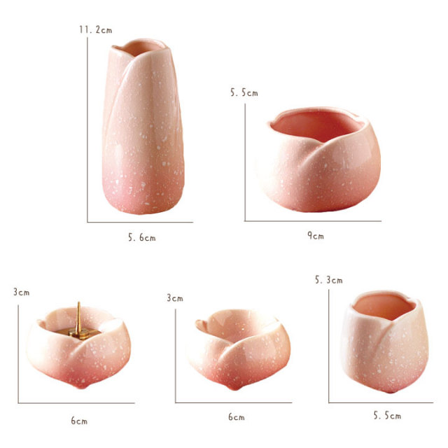ペット仏具 やわらぎの花 ピンク - ペット仏壇・仏具・骨壷・位牌の