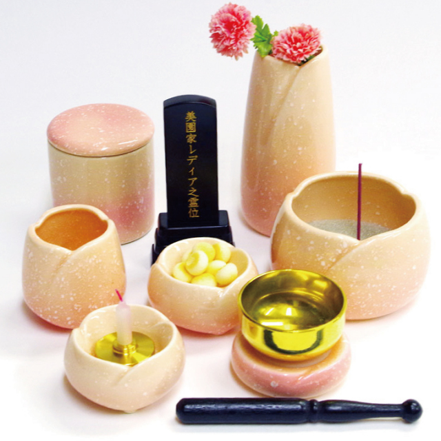 やわらぎミニ骨壷 ピンク