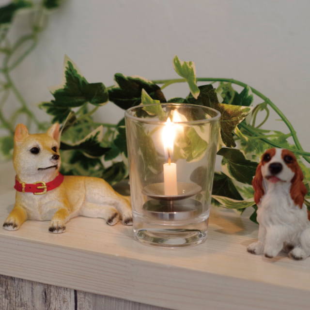 ガラス製ロウソク立て アーバン - ペット仏壇・仏具・骨壷・位牌の