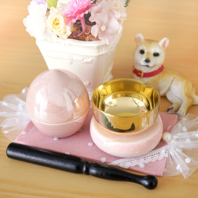 ペット仏具】やわらぎの花 ミニおりん - ペット仏壇・仏具・骨壷・位牌