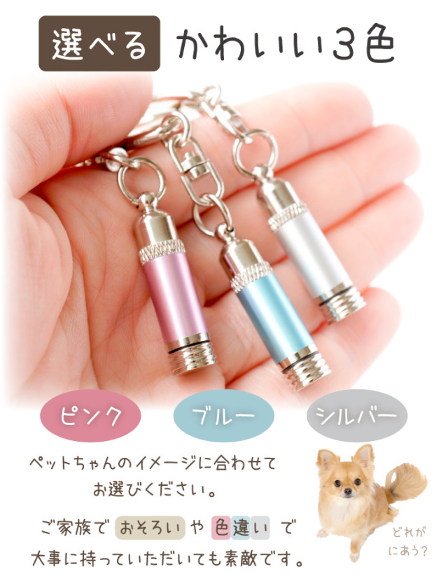【廃盤】【希少】【新品未使用】キーホルダー エルフ 2行刻印 ペット 遺骨 カプセル メタリックミニカプセル