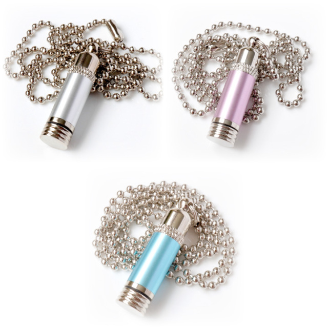 ⭕️ペット用アクセサリー ペット仏具 遺骨カプセル メタリックミニ ペンダント ネックレス