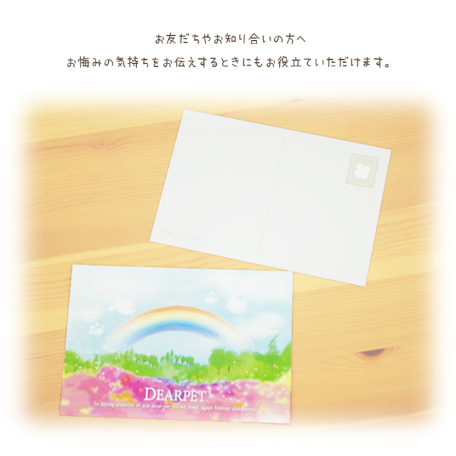 虹の橋ポストカード【ネコポス対応】