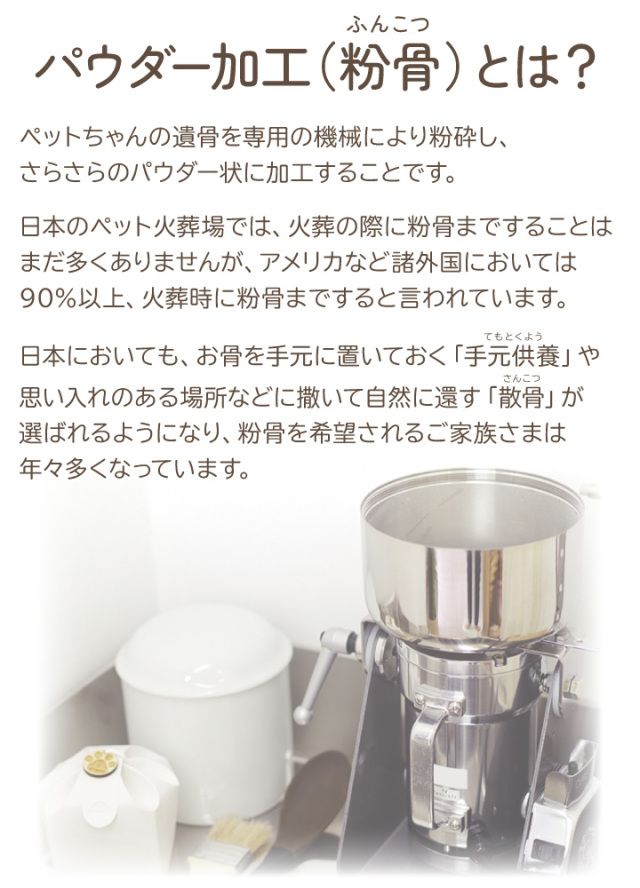 ペット お 骨 パウダー
