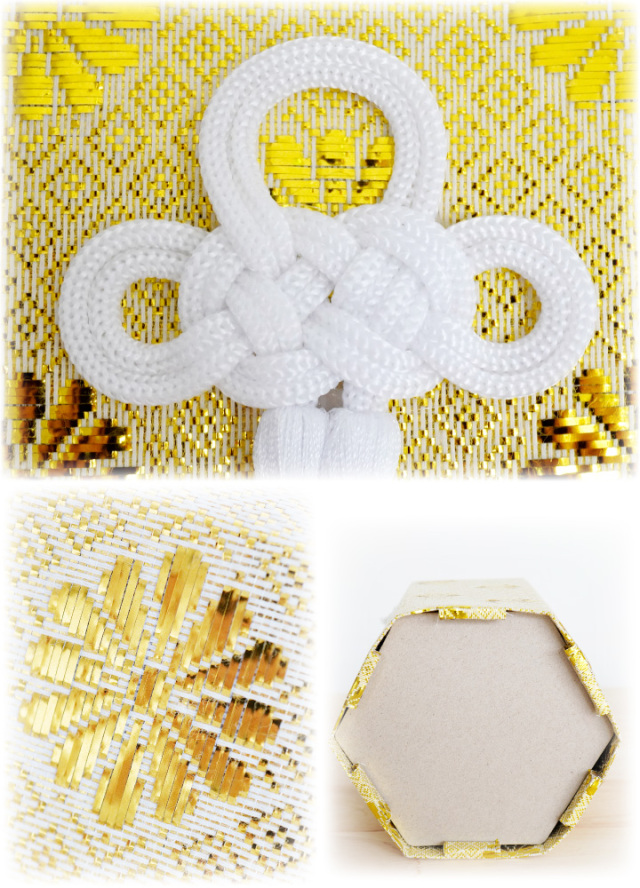 ペット骨壷 骨袋 セット 骨壷カバー 菊花 3.5寸 直径約10.5cm 六角