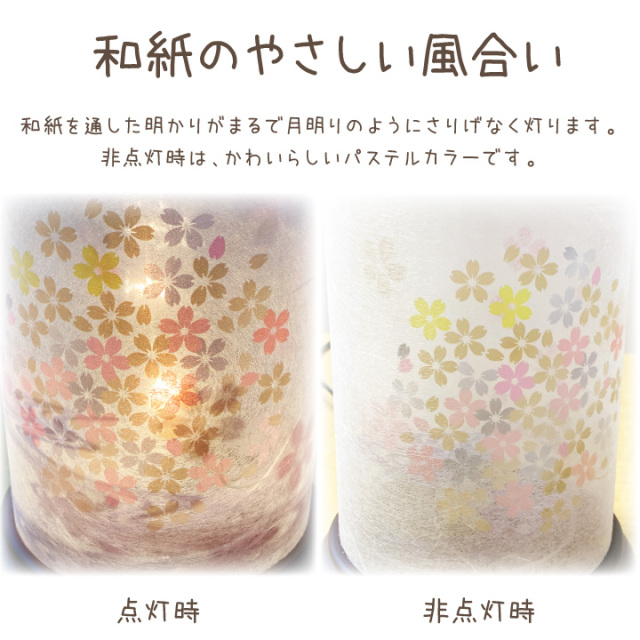 ペット お盆 提灯 桜満月 単品 1点 ライト 国産 盆提灯 ペット供養