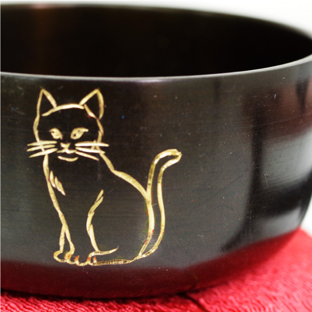 ラスト1点】ペット仏具 ねこまるりん M 2.5寸 おりん 国産 猫ちゃん