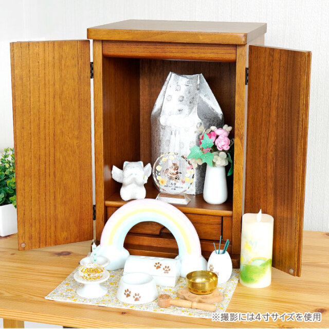 ペット骨壷 骨袋 セット 骨壷カバー 織菊 おりぎく 6寸 六角骨袋 直径