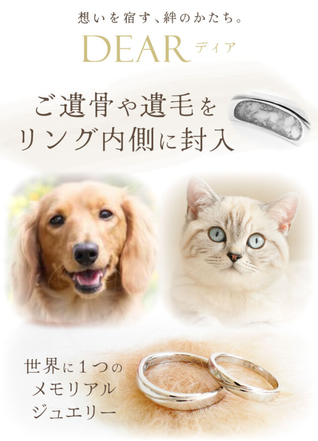 ペット 遺骨 リング 指輪 DEAR ディア 