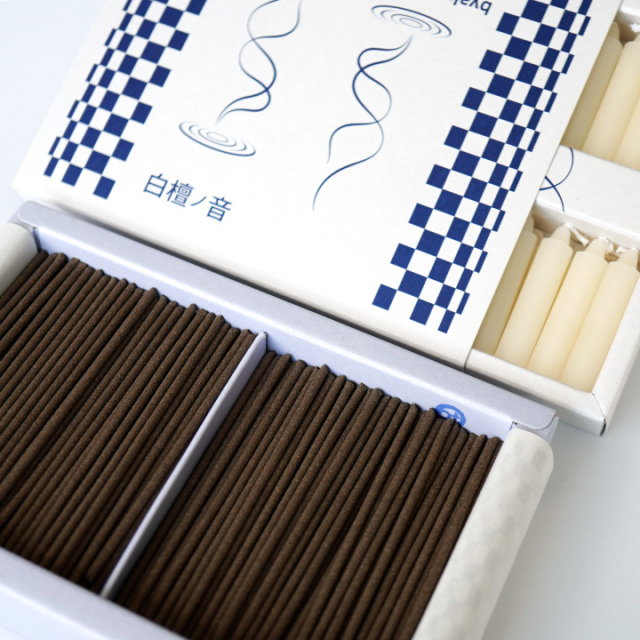 ペット お供え 白檀ノ音 線香 & ろうそく ミニ 短時間 最高級