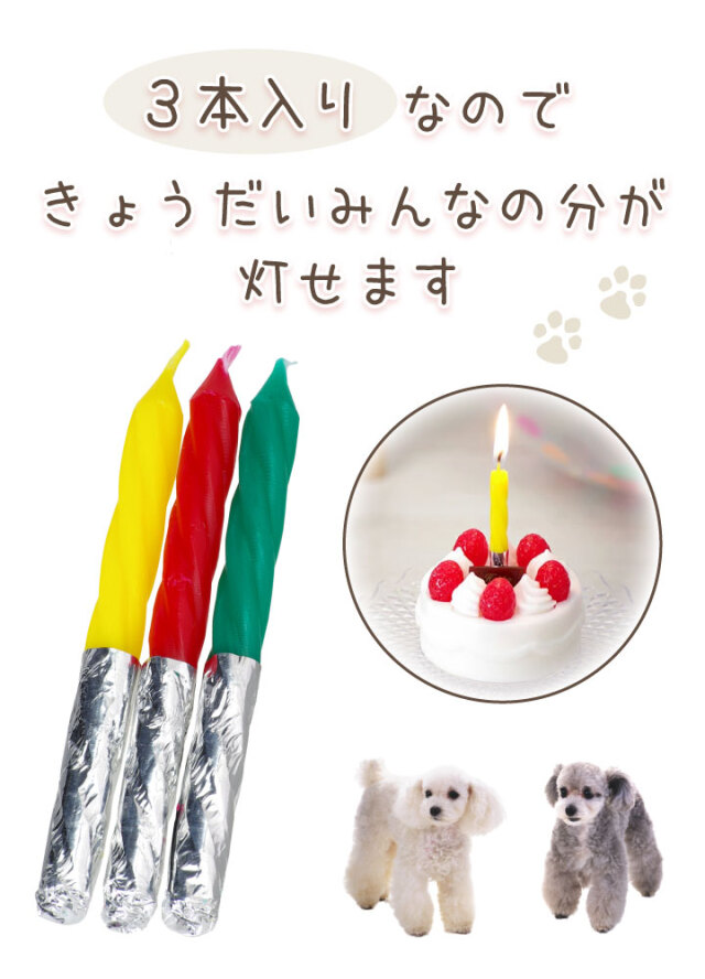 ペット仏具 誕生日 ケーキ キャンドル お供え 本物そっくり かわいい