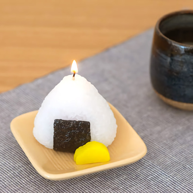 ペット仏具 お供え おむすび キャンドル ロウソク ろうそく おにぎり