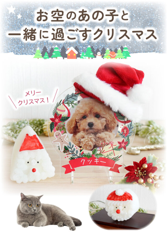 ペット仏具 クリスマス サンタクロース キャンドル ろうそく サンタ