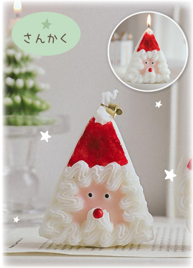 未使用　クリスマス飾り　キャンドル　ヴィンテージ　サンタさんと子供たち 限定特価】ペット仏具 クリスマス サンタクロース キャンドル