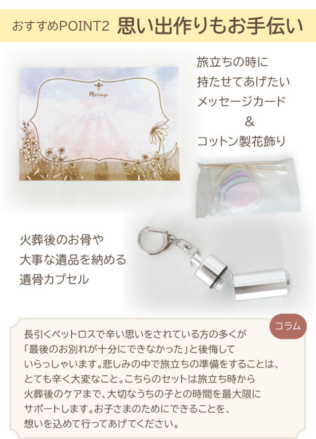 ペット用 ペット 虹の橋 のおくりもの エンゼルケア セット BOX入り