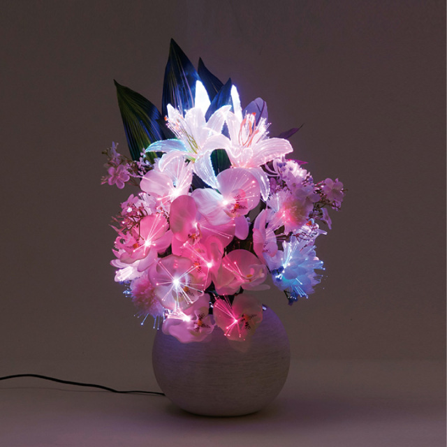 ペット供養 LED 光触媒 フラワー ライト 国産 除菌 殺菌 防臭 お花 虹