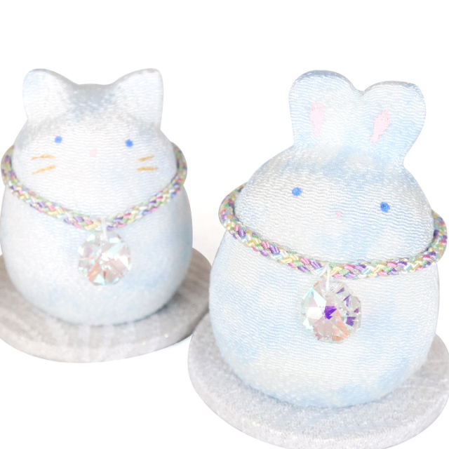 ペット仏具 遺品を納める ちりめん メモリアル モニュメント わん