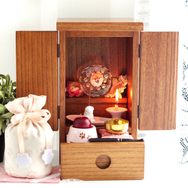 ペット仏具 祈りの香立て わんちゃん ねこちゃん 線香立て 陶器 38-161