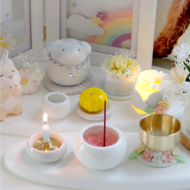 ペット仏具 電池式 LED キャンドル 電子ろうそく おそらの灯 ミニ