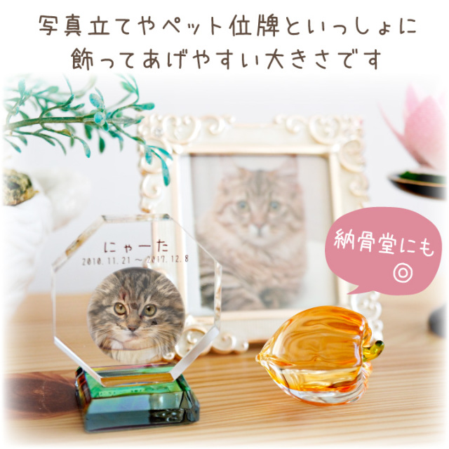 ペット用 きらきら ほおずき オブジェ お盆飾り 1個 単品 クリスタル