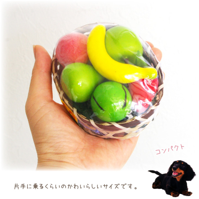 ペット用 お供え かご盛り フルーツ セット バナナ スイカ もも りんご