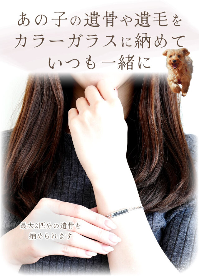 遺骨ブレスレット いつでも一緒に ペット 遺骨ブレスレット DEAR ディア 