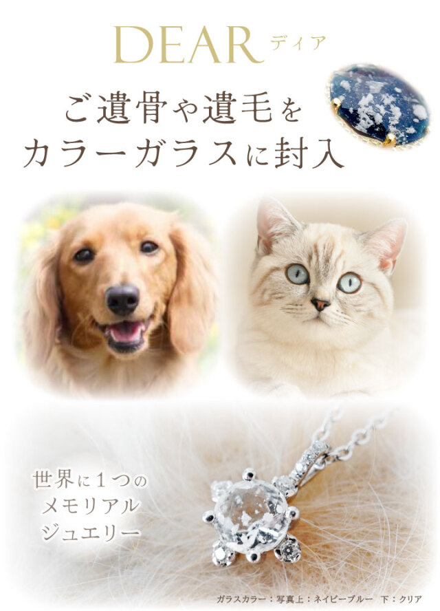効果絶大テラジュエル ネックレス 保証書付き ペット 遺骨 ネックレス DEAR ディア 