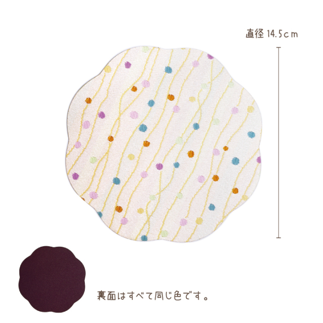 ペット仏具 敷物 お花のかたち 全5柄 燃えにくい 【ネコポス対応】